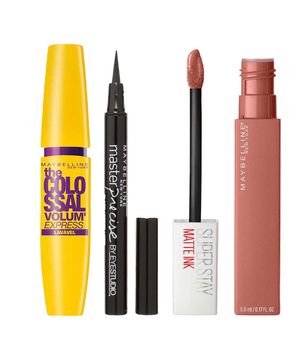 Maybelline Colossal Master Precise Matte Ink Kit – Máscara de Cílios + Delineador + Batom