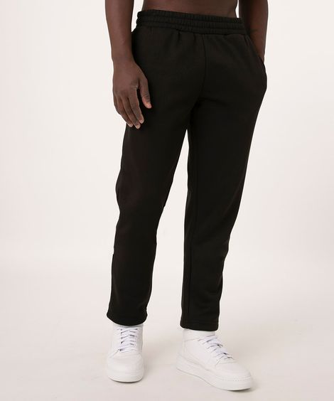 Calça Masculina Esportiva em Moletom Preta