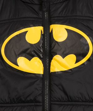 colete puffer infantil batman preto