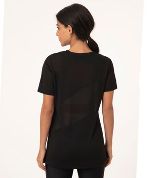 blusa esportiva ace manga curta preta
