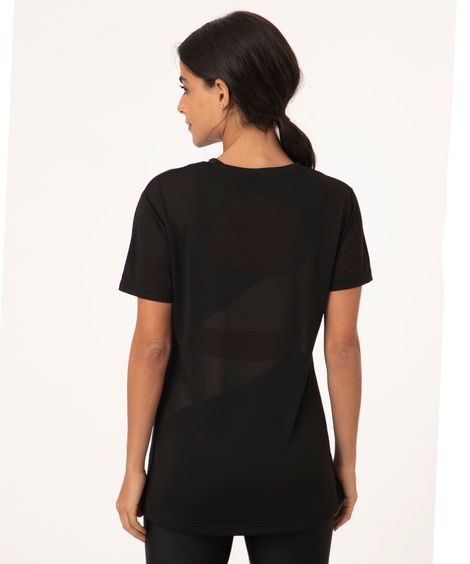 blusa esportiva ace manga curta preta