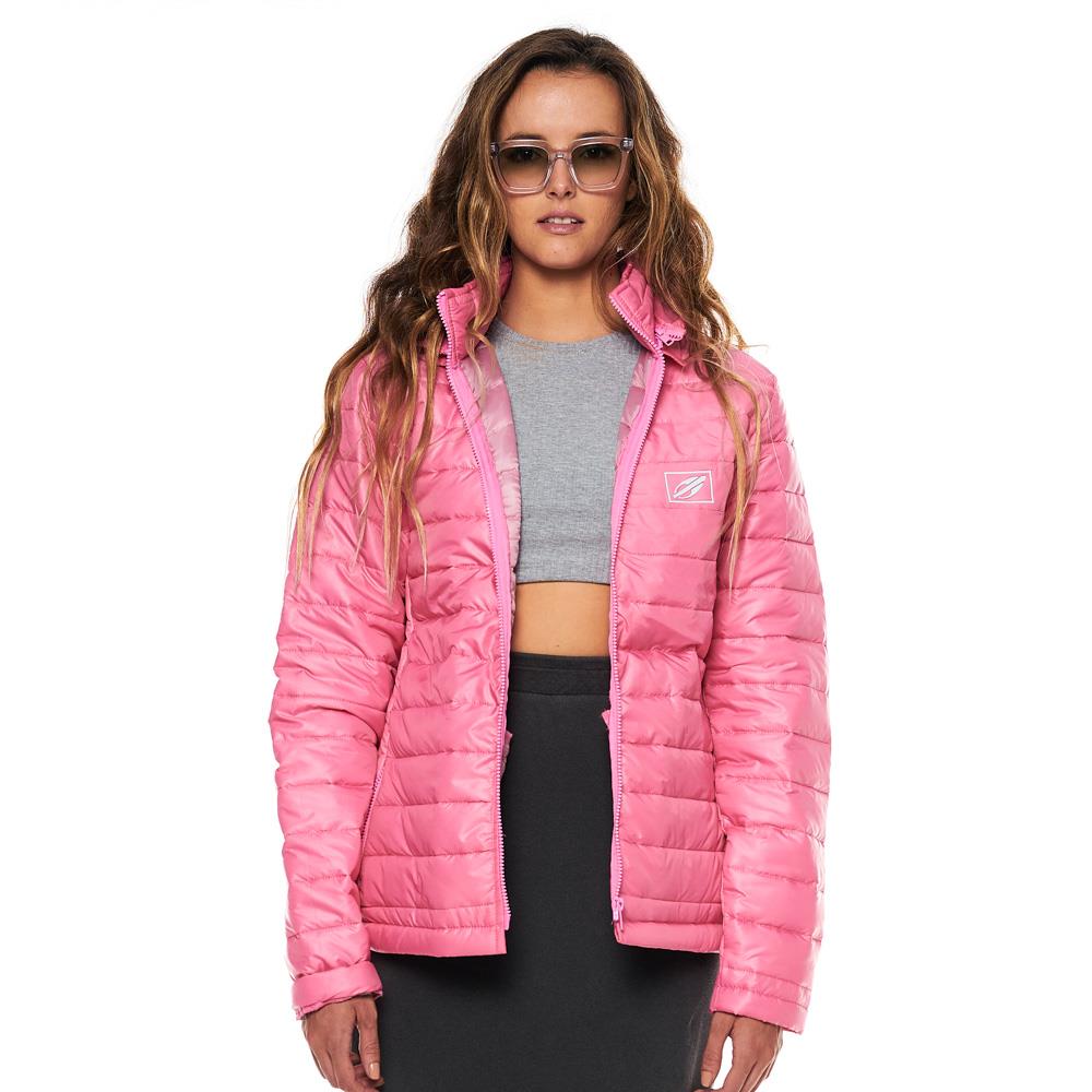 Jaqueta <em>puffer</em> rosa, da Mormaii