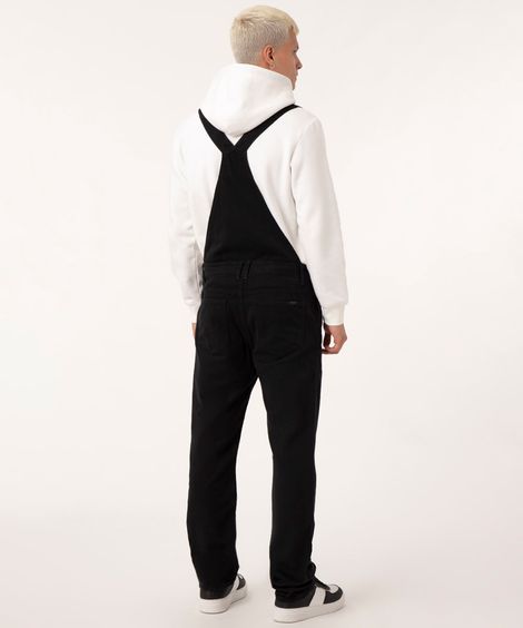 Macacão de Sarja Masculino Preto