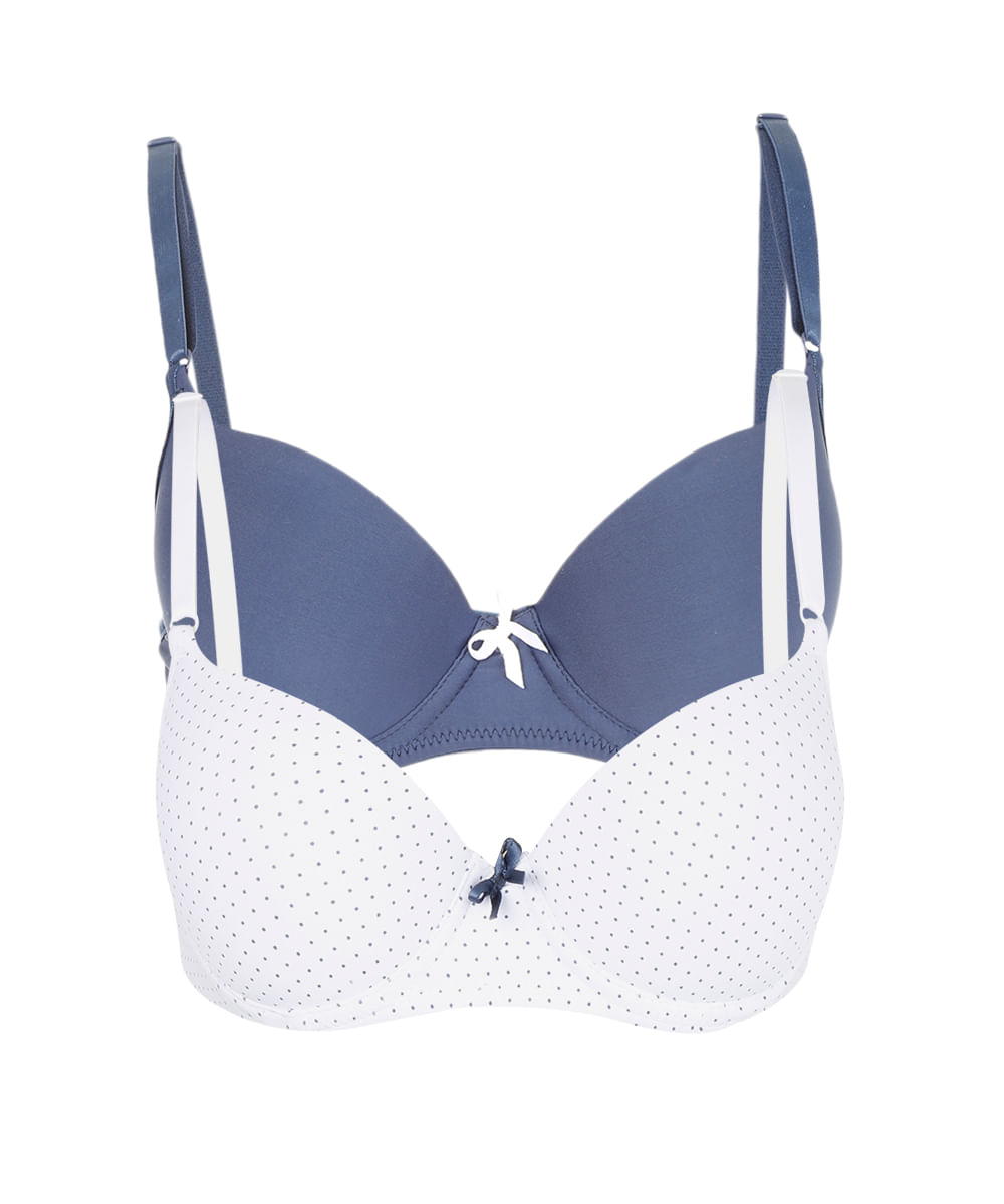 Kit de 2 Sutiãs com Base Multicor