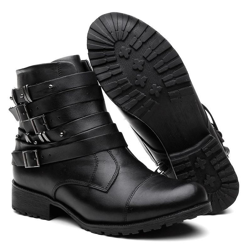 Bota best sale biker feminina