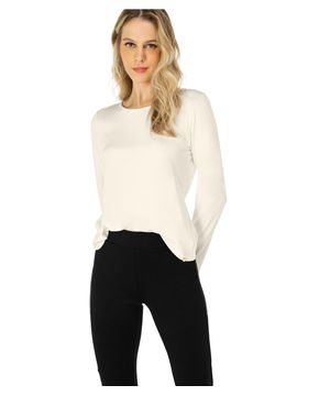 Blusa Feminina Manga Longa Rovitex Bege