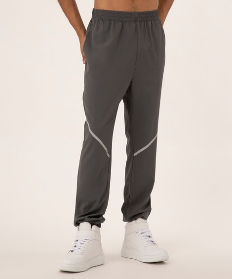 calça jogger com refletivo chumbo