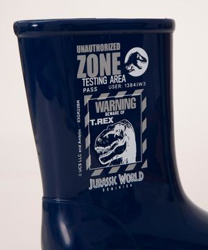 galocha infantil jurassic world azul