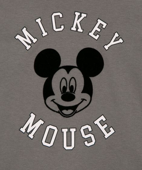 camiseta infantil manga curta mickey mouse  cinza