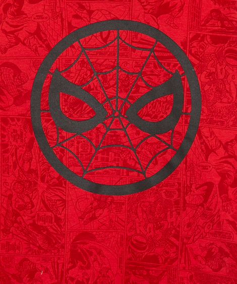 camiseta infantil manga longa homem-aranha vermelha