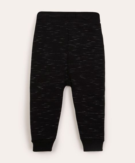 calça infantil saruel de moletom preta
