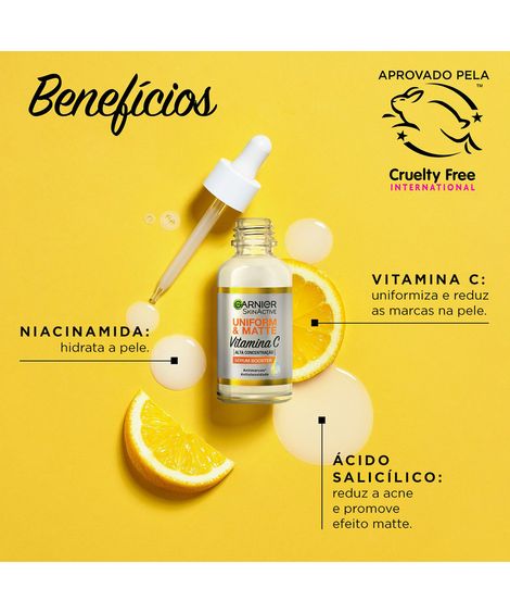 serum booster uniform e matte com vitamina c único