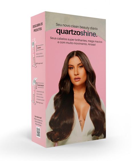 kit homecare quartzo shine boca rosa hair cadiveu essentials shampoo + condicionador único
