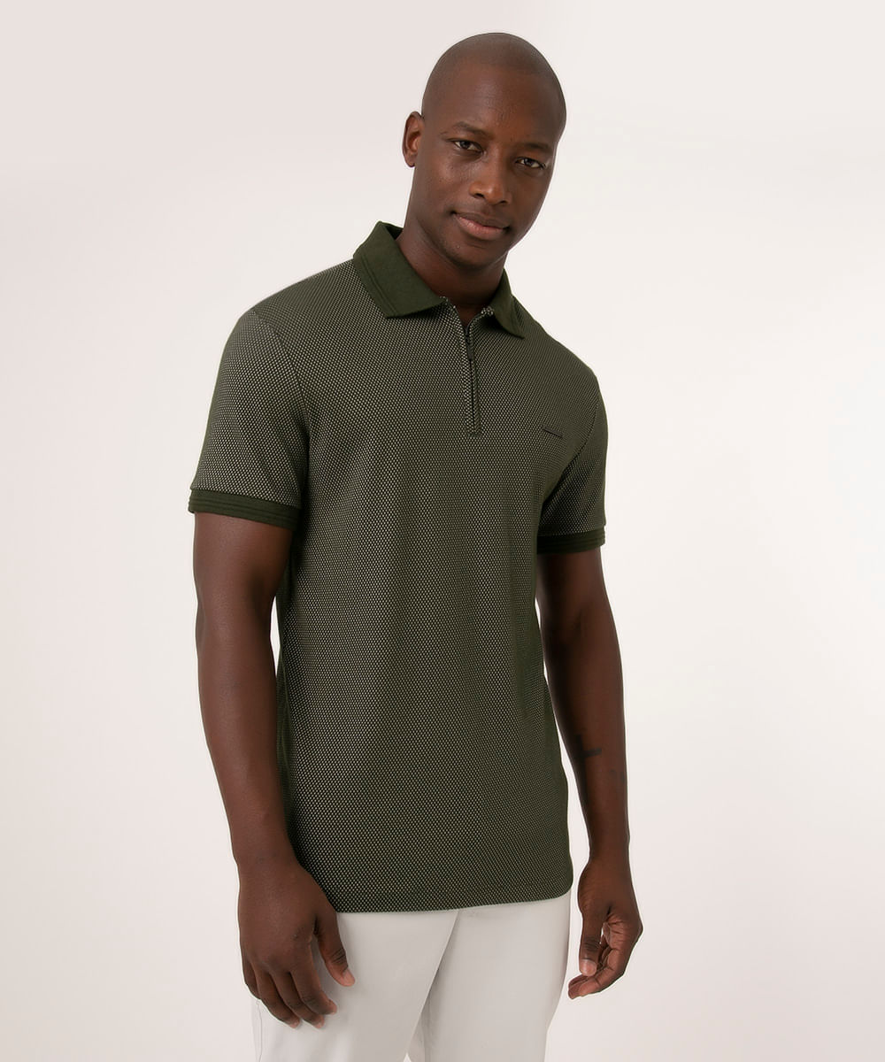 Polo lacoste verde discount militar