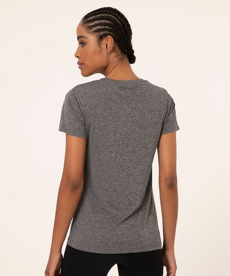 blusa esportiva ace manga curta cinza