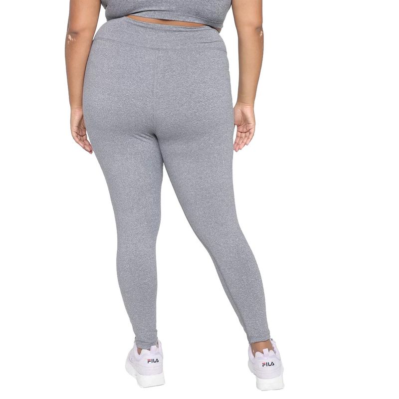 calça legging fila flat life plus size feminina mescla - C&A