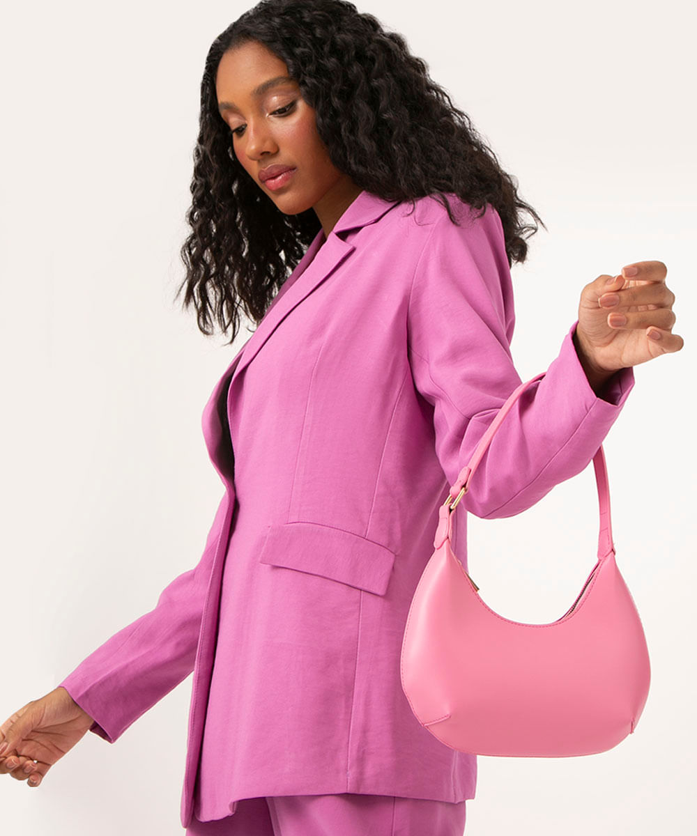 Bolsa baguette rosa, da C&A