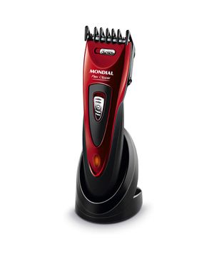 Cortador de Cabelos Mondial Flex Clipper CR-04 Bivolt Vermelho e Preto