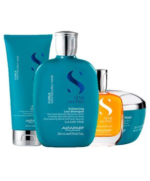 Kit Alfaparf SDL Shampoo + Condicionador + Máscara + Óleo