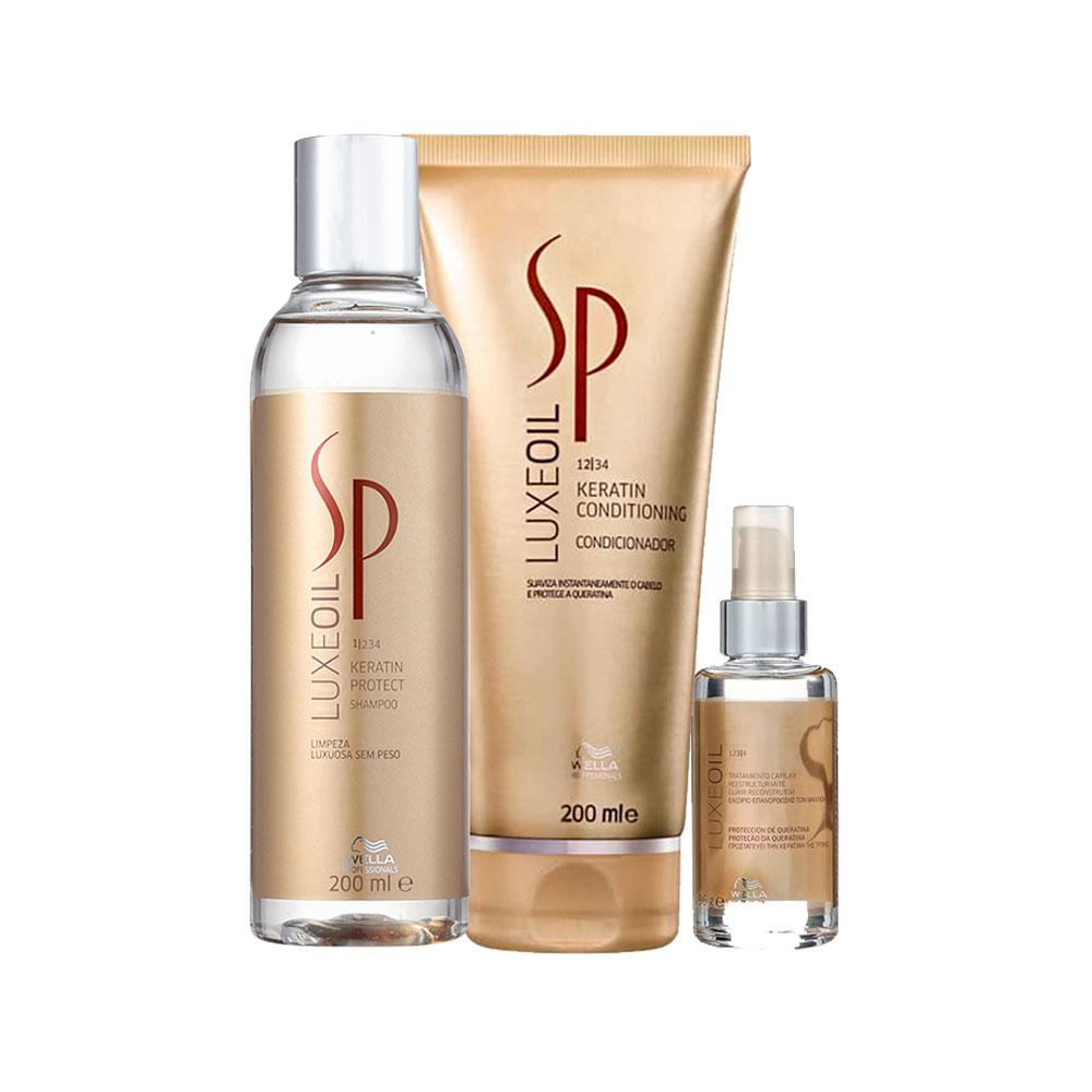 Kit Sp System Pro Luxe Oil Ker Sh200+Cd200+Oil30