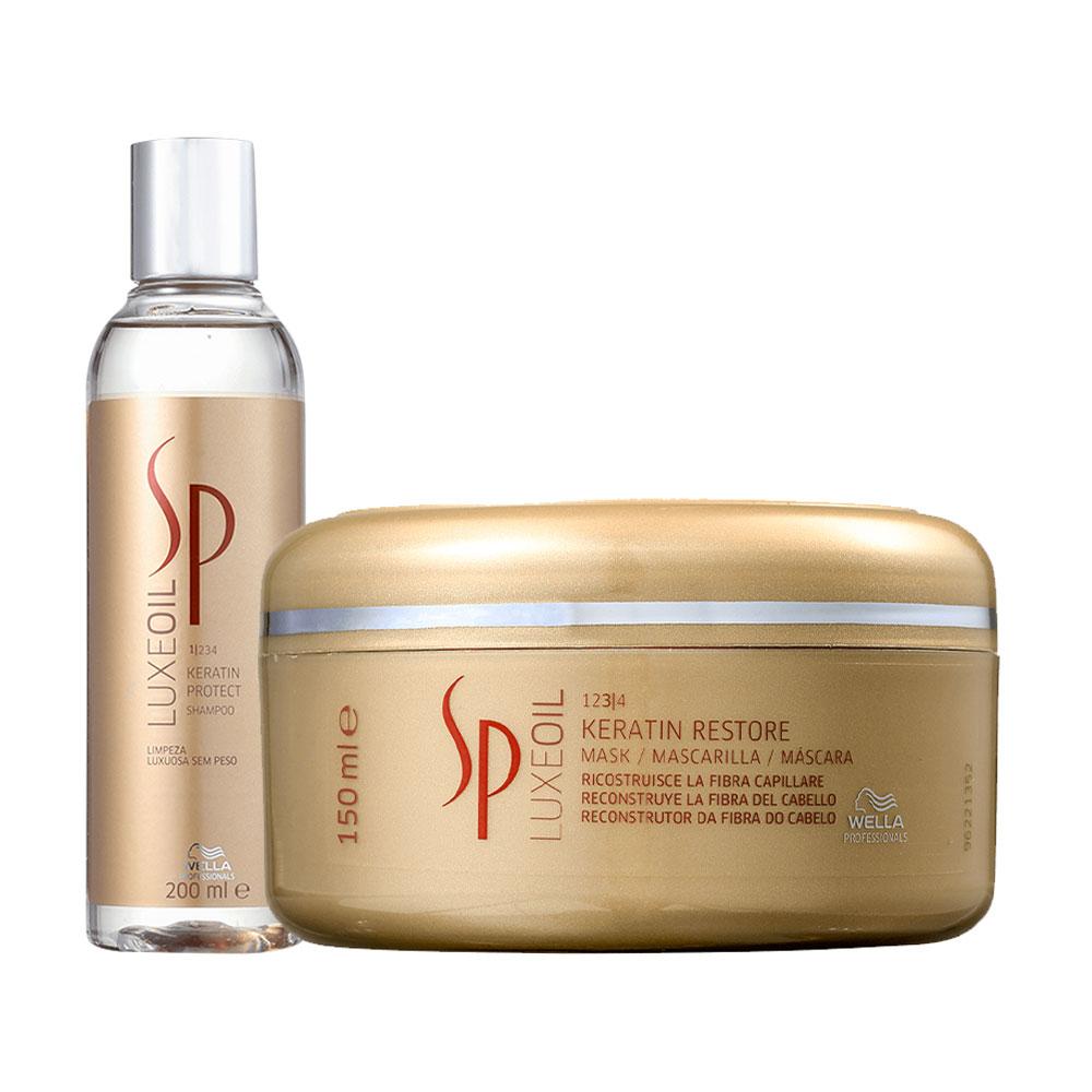 Kit SP System Professional Luxe Oil Keratin - Shampoo 200 ml + Máscara 150 ml