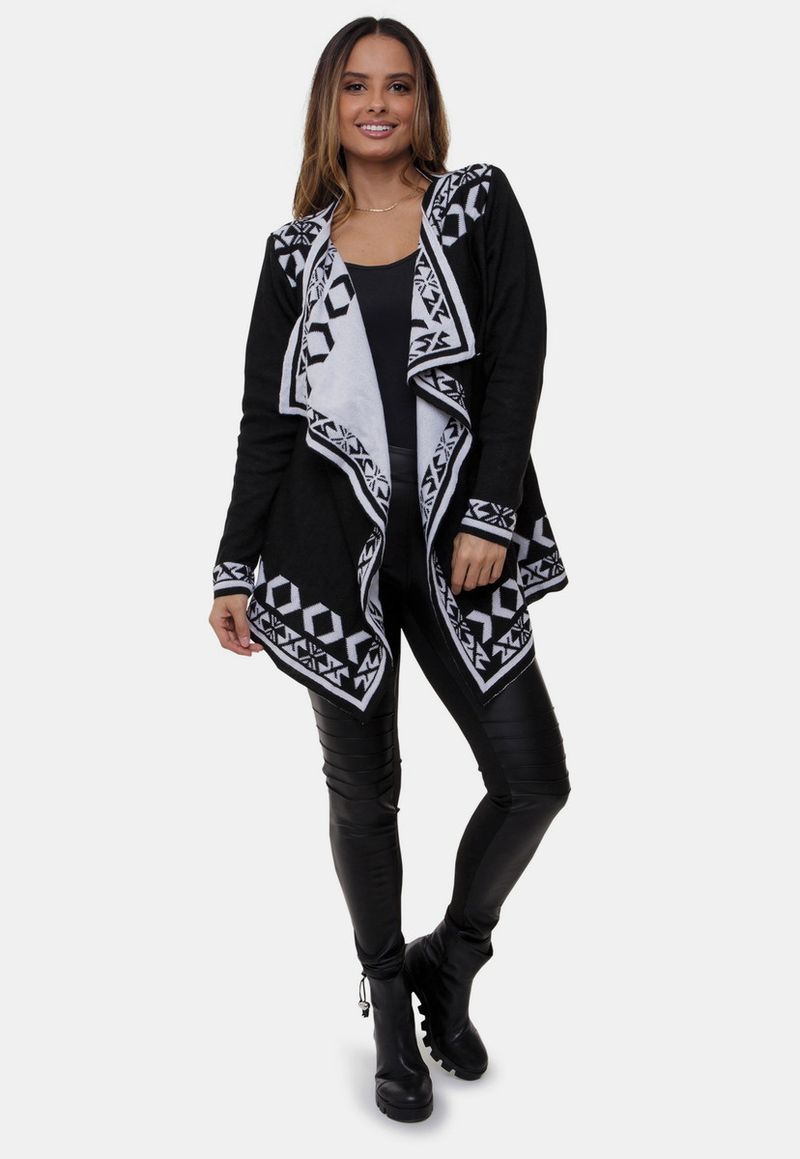 Kimono feminino hot sale de tricô