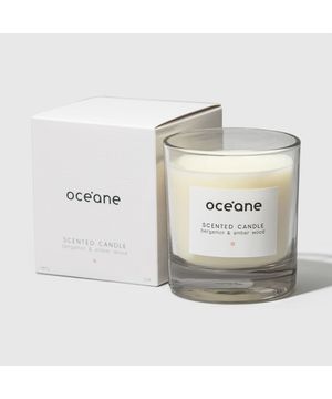 Vela de Bergamota e âmbar Scented Candle Oceane 180g