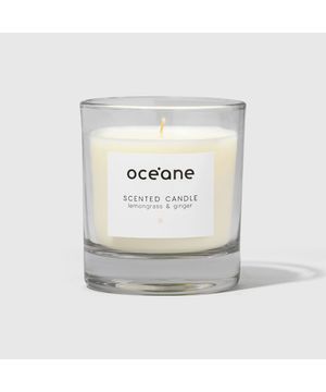 Vela de Capim Limão e Gengibre Scented Candle Oceane 180g