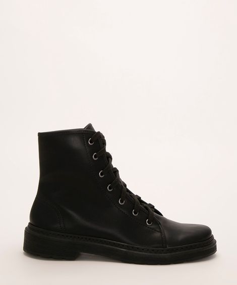 coturno cano baixo com cadarço oneself preto