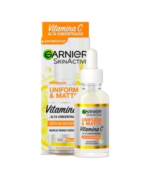 Sérum Facial Antimarcas Garnier Uniform & Matte Vitamina C 15ml