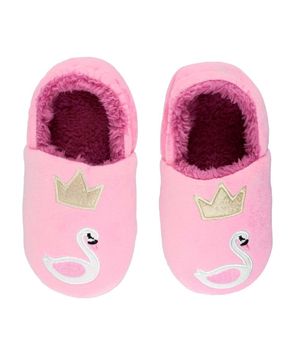 Pantufa Infantil Menina Play Cisne Pimpolho Rosa