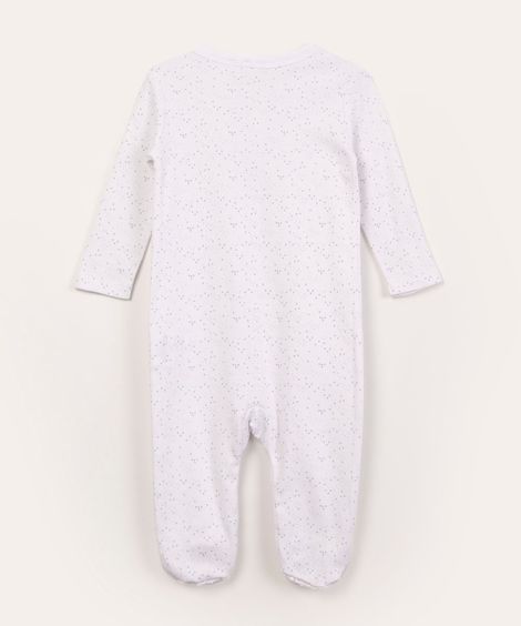 macacão infantil manga longa cinderela off white