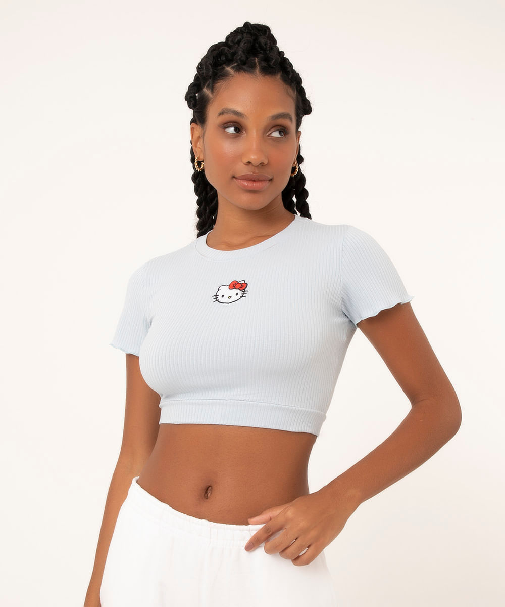 <em>Cropped baby look</em> Hello Kitty, da C&A