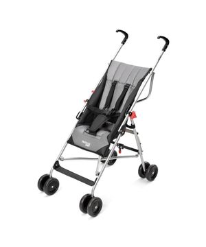Carrinho Guarda Chuva Venice 6M-15kgs Preto e Cinza Multikids Baby BB338