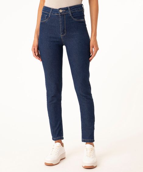 calça jeans skinny push up sawary azul escuro