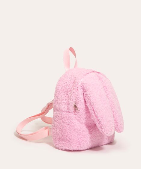 mochila infantil coelhinho rosa
