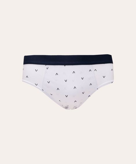 kit com 5 cuecas slip mini print multicor
