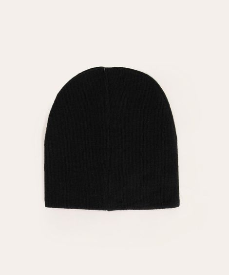 gorro de tricô dupla face azul marinho