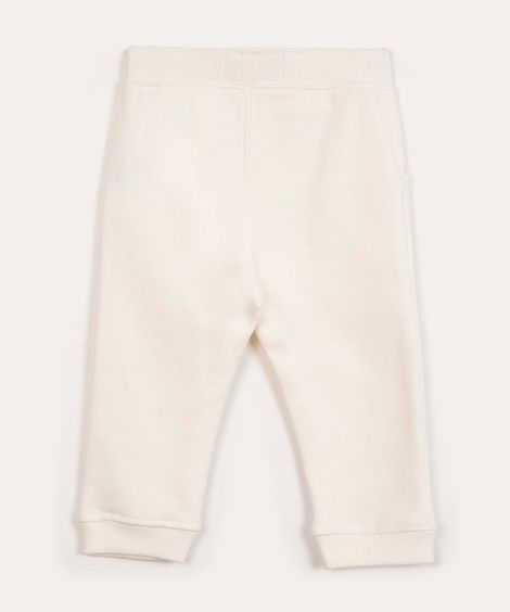 calça infantil de moletom com cordão off white