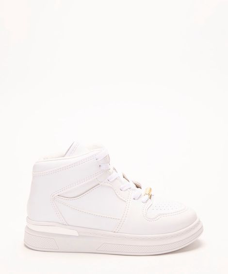 tênis infantil cano alto molekinha branco