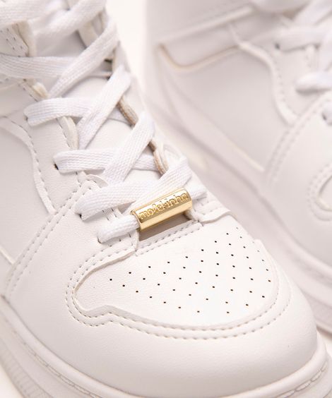 tênis infantil cano alto molekinha branco