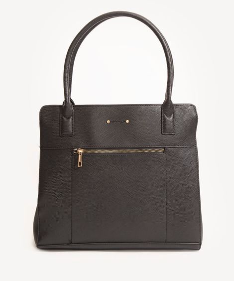 Bolsa Feminina Grande Estruturada Preta