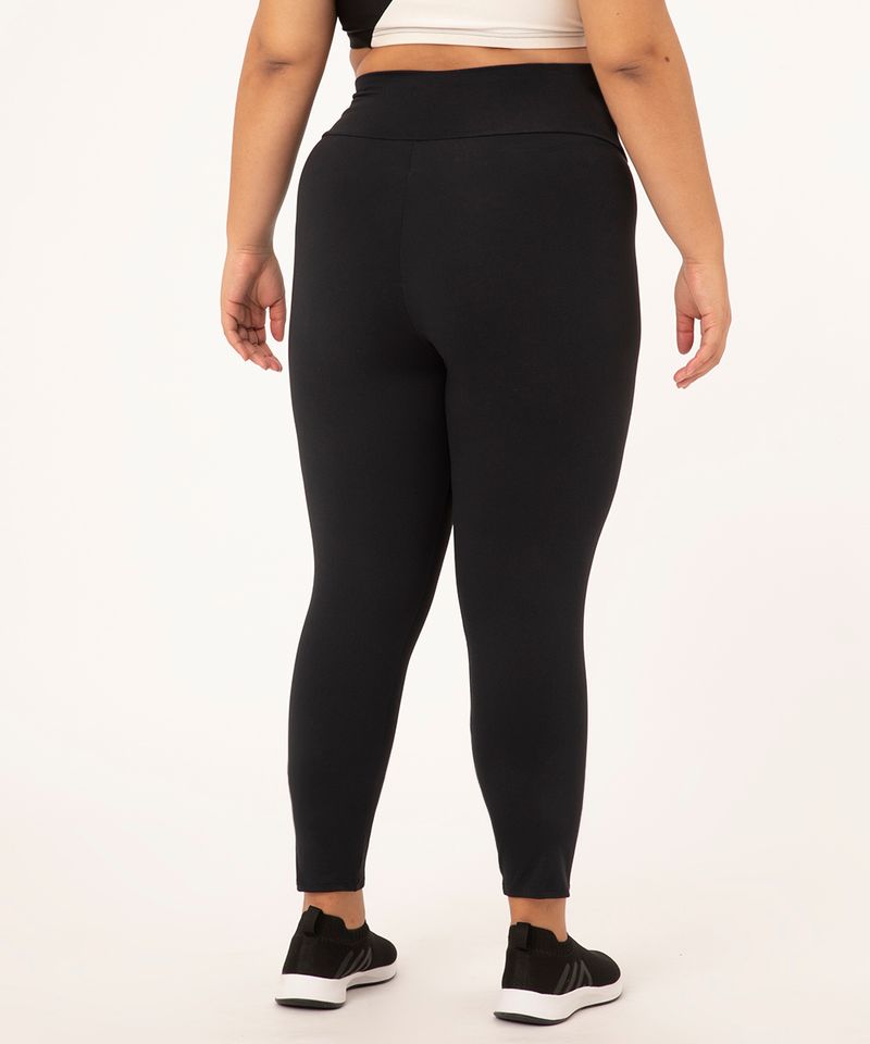 Calça Legging Plus Size em Malha Básica