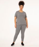 Calça Legging Plus Size Básica Cinza Mescla Ace