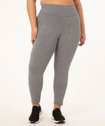 Calça Legging Plus Size Básica Cinza Mescla Ace frente