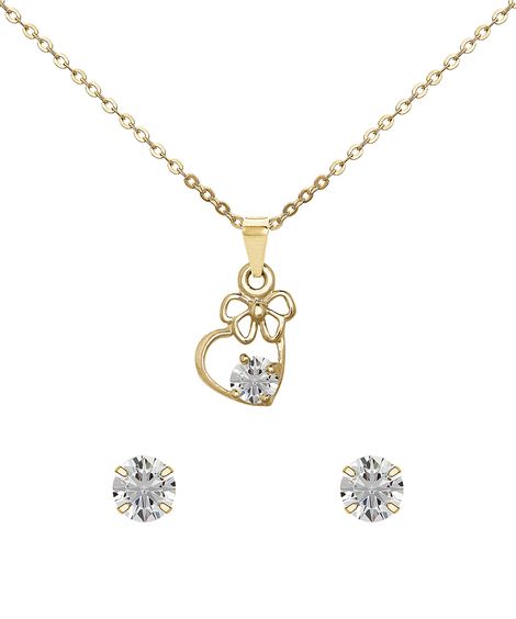 Kit de Relógio Feminino Champion analógico + colar e brinco Dourado