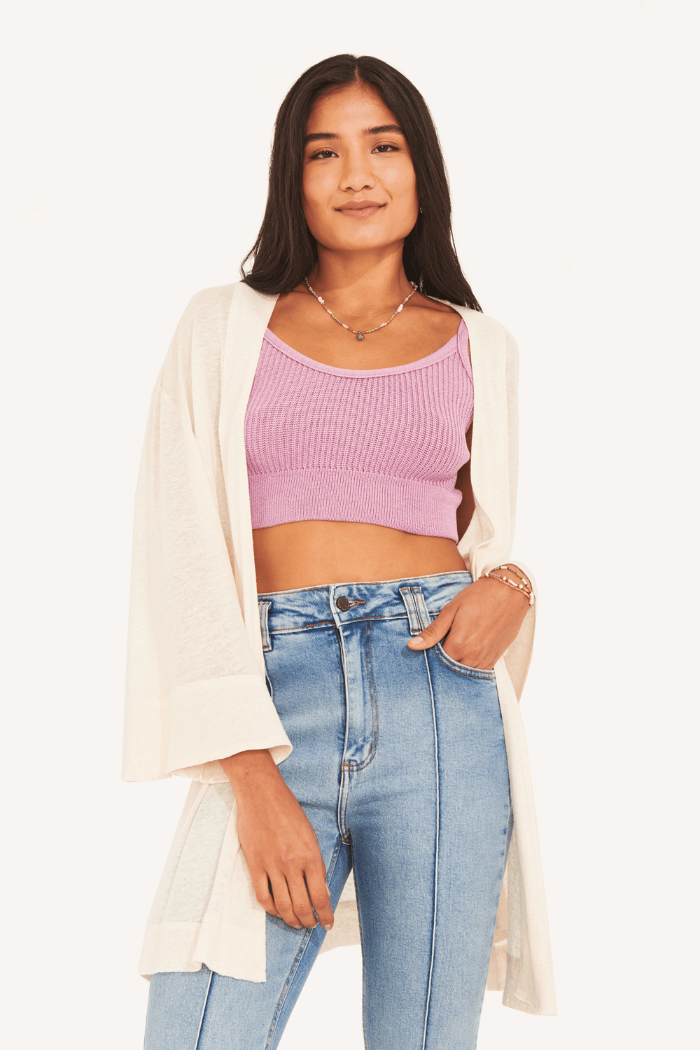 blusa tricot life Garage Roxo