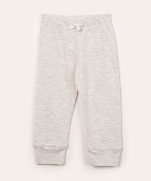 calça infantil básica de malha  cinza