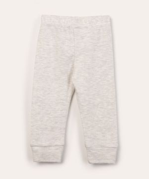 calça infantil básica de malha  cinza