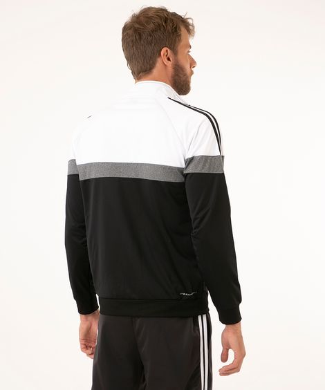 jaqueta esportiva com recortes branco
